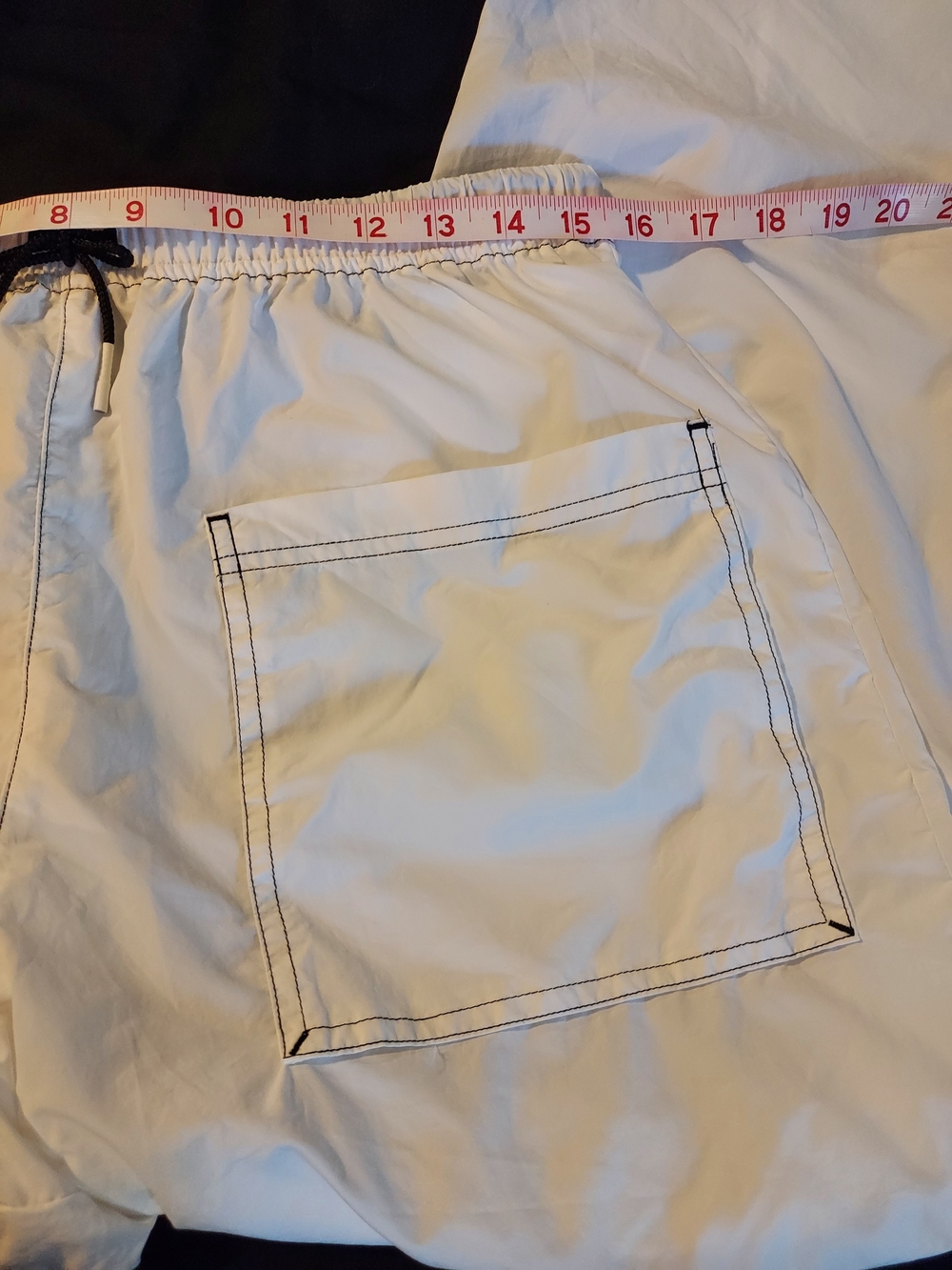 FP Movement Free People Fly By Night Pants White Drawstring Ankle Zip M - Picture 6 of 10